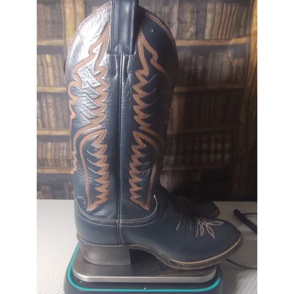 Justin Blue Boots Mens 6 D